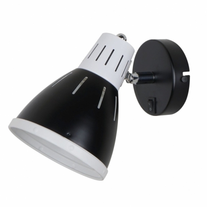 Спот Arte Lamp Marted A2215AP-1BK в стиле ретро, цвет черный, мощность 40 Вт