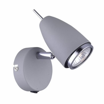 Спот Arte Lamp Regista A1966AP-1GY в современном стиле, цвет серый, мощность 50 Вт