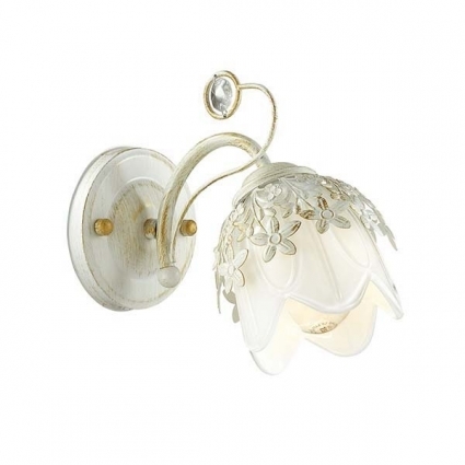 Бра Lumion Florana 3002/1W в стиле прованс, цвет белый, мощность 40 Вт