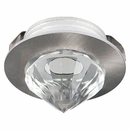 Встраиваемый светодиодный светильник Horoz Nadia 1W 2700К матовый хром 016-027-0001 (HL661L) в современном стиле, цвет хром