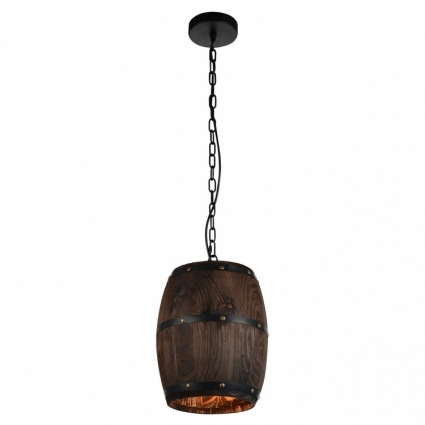 Lussole LOFT Подвесной светильник Lussole LSP-9844 в стиле лофт, цвет коричневый, мощность 60 Вт