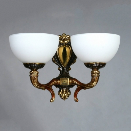 Бра Ambiente Toledo 02155/2 PB в классическом стиле, цвет белый, мощность 8 Вт