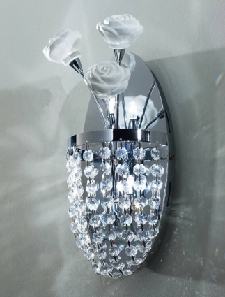 Бра Citilux Rosa Bianco EL325W02.1 в стиле арт-деко, цвет хром, мощность 80 Вт