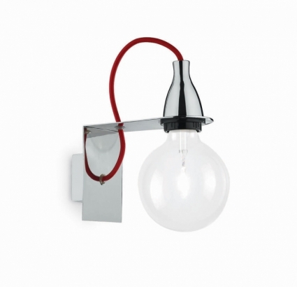 Бра Ideal Lux Minimal AP1 Cromo в стиле лофт, цвет хром, мощность 70 Вт