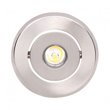 Встраиваемый светодиодный светильник Horoz Vera-1 1W 6400K матовый хром 016-011-0001 (HL671L) в современном стиле, цвет хром