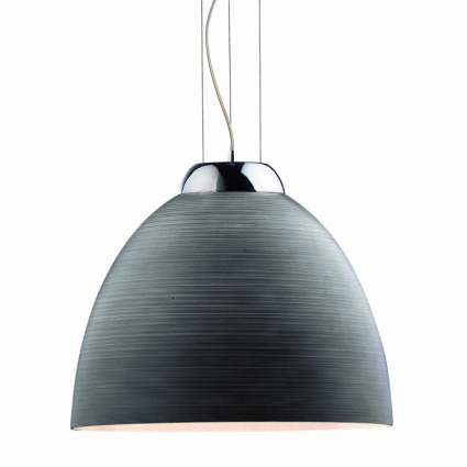 Подвесной светильник Ideal Lux Tolomeo SP1 D40 Grigio в современном стиле, цвет коричневый