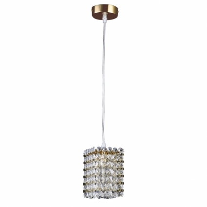 Подвесной светильник Lightstar Cristallo 795412 в стиле арт-деко, цвет хром