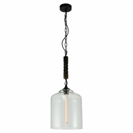 Подвесной светильник Lussole Loft LSP-9668 в стиле лофт, цвет черный