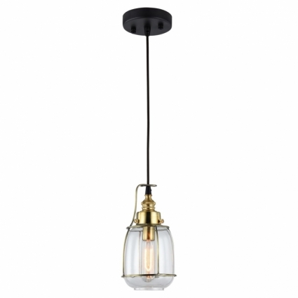Подвесной светильник Lussole Loft LSP-9677 в стиле лофт, цвет черный