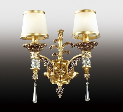 Бра Odeon Light Peta 2803/2W в классическом стиле, цвет белый, мощность 120 Вт
