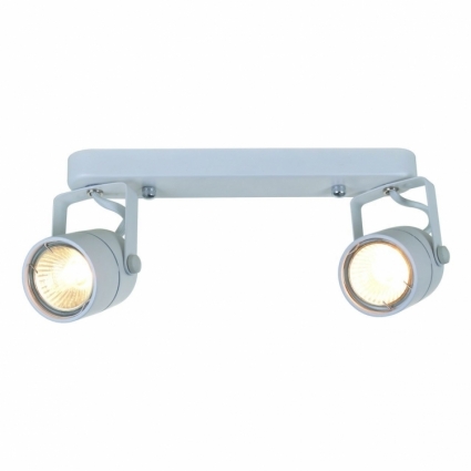 Спот Arte Lamp Lente A1310PL-2WH в современном стиле, цвет белый, мощность 100 Вт