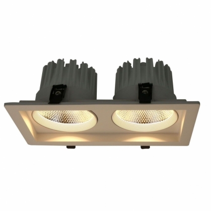 Встраиваемый светодиодный светильник Arte Lamp Privato A7018PL-2WH в современном стиле, цвет белый