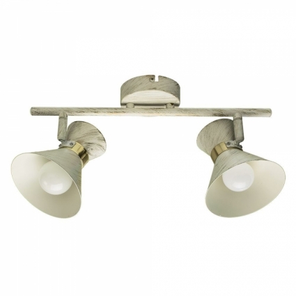 Спот Arte Lamp Baltimore A1406AP-2WG в стиле ретро, цвет белый, мощность 80 Вт