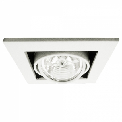 Встраиваемый светильник Arte Lamp Technika A5930PL-1WH в стиле Хай-тек, цвет белый
