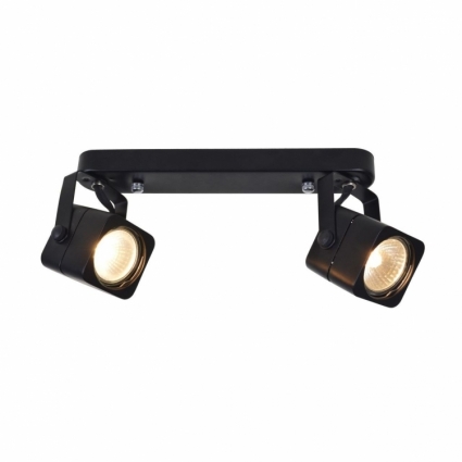 Спот Arte Lamp Lente A1314PL-2BK в современном стиле, цвет черный, мощность 100 Вт