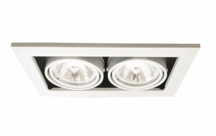 Встраиваемый светильник Arte Lamp Technika A5930PL-2WH в стиле Хай-тек, цвет белый