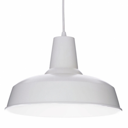 Подвесной светильник Ideal Lux Moby SP1 Bianco в морском стиле, цвет белый