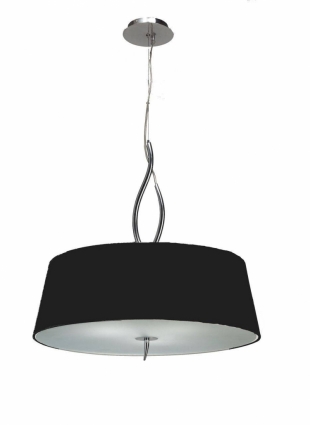 Подвесной светильник Mantra Ninette Satin Nickel 1912 в стиле арт-деко, цвет черный