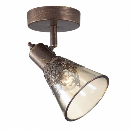Спот Favourite Gumbata 1795-1W в стиле прованс, цвет коричневый, мощность 40 Вт