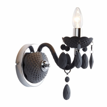 Бра Arte Lamp Moris A8888AP-1GY в стиле арт-деко, цвет серый, мощность 40 Вт