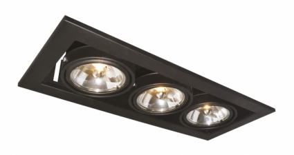 Встраиваемый светильник Arte Lamp Technika A5930PL-3BK в современном стиле, цвет черный