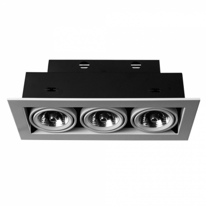 Встраиваемый светильник Arte Lamp Technika A5930PL-3WH в стиле Хай-тек, цвет белый
