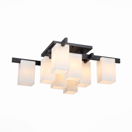Потолочная люстра ST Luce Caset SL541.402.08 в современном стиле, цвет белый