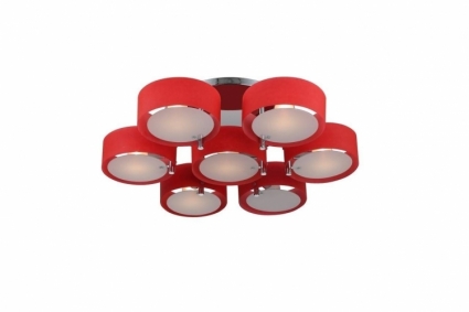 Потолочная люстра ST Luce Foresta SL483.602.07 в стиле ретро, цвет красный