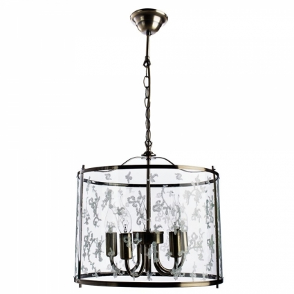 Подвесная люстра Arte Lamp Bruno A8286SP-5AB в стиле ретро, цвет бронза