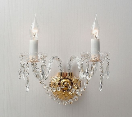 Бра Favourite Monreal 1735-2W в классическом стиле, цвет прозрачный, мощность 80 Вт