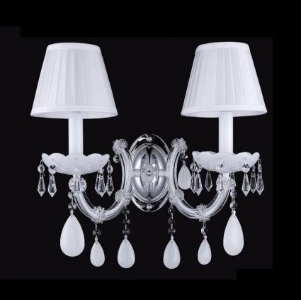 Бра Crystal Lux Blanca AP2 в стиле прованс, цвет белый, мощность 80 Вт