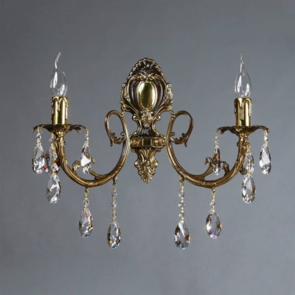 Бра Ambiente Alicante 8888/2 PB Tear drop в классическом стиле, цвет бронза