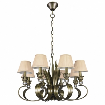Подвесная люстра Lightstar Antique 783081 в стиле прованс, цвет бежевый