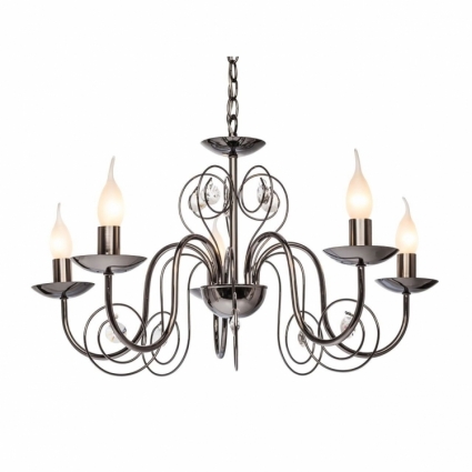 Подвесная люстра Silver Light Fancy 121.59.5 в замковом стиле, цвет хром