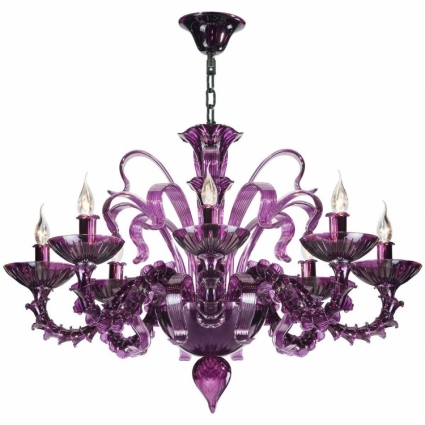 Подвесная люстра Donolux Opera S110188/8violet в стиле модерн, цвет фиолетовый