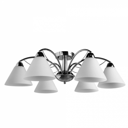 Потолочная люстра Arte Lamp 32 A1298PL-6CC в современном стиле, цвет белый