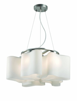 Подвесная люстра ST Luce Onde 2 SL118.503.05 в стиле Хай-тек, цвет белый