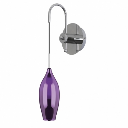 Бра Lightstar Pentola 803529 в современном стиле, цвет фиолетовый, мощность 25 Вт