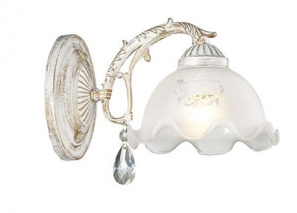 Бра Lumion Casetta 3126/1W в стиле прованс, цвет белый, мощность 60 Вт
