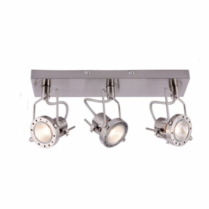 Спот Arte Lamp Costruttore A4300PL-3SS в стиле лофт, цвет серебро, мощность 150 Вт