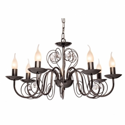 Подвесная люстра Silver Light Fancy 121.59.7 в замковом стиле, цвет хром