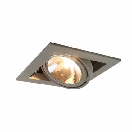Встраиваемый светильник Arte Lamp Cardani Semplice A5949PL-1GY в современном стиле, цвет серый
