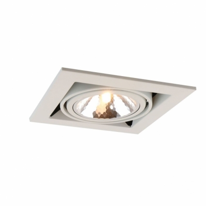 Встраиваемый светильник Arte Lamp Cardani Semplice A5949PL-1WH в современном стиле, цвет белый