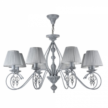 Подвесная люстра Maytoni Monsoon ARM154-08-S в стиле прованс, цвет серый
