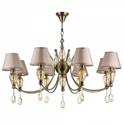 Подвесная люстра Maytoni Murano ARM855-08-R в стиле арт-деко, цвет бежевый