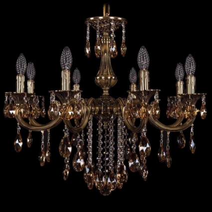 Подвесная люстра Bohemia Ivele 1702/8/265/B/GB/K721 в классическом стиле, цвет золотой
