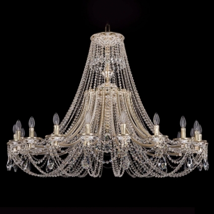 Подвесная люстра Bohemia Ivele 1771/20/490/C/GW в классическом стиле, цвет золотой