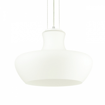 Подвесной светильник Ideal Lux Aladino SP1 D45 Bianco в современном стиле, цвет белый