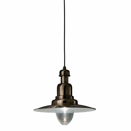 Подвесной светильник Ideal Lux Fiordi SP1 Big Brunito в морском стиле, цвет бронза