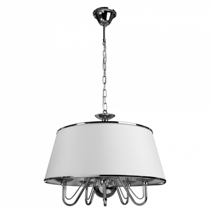 Подвесная люстра Arte Lamp Furore A1150SP-5CC в стиле ретро, цвет белый